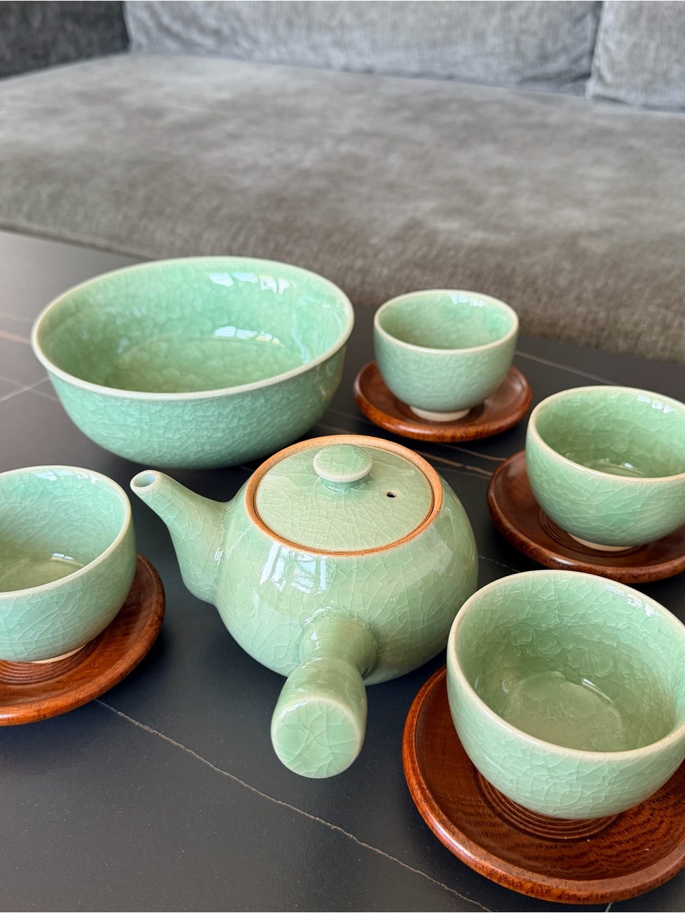 Oribe Japanese vintage tea set